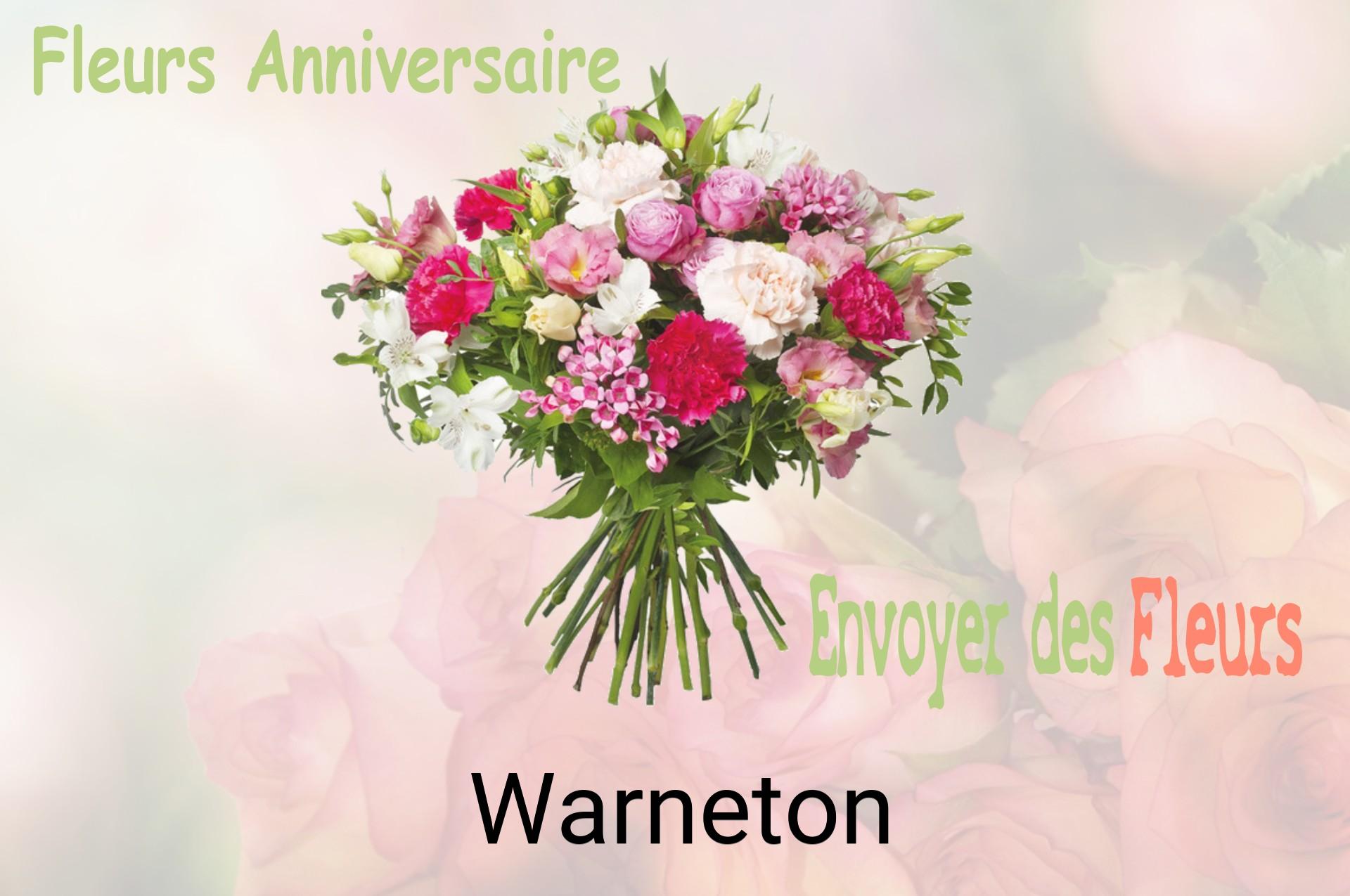 Bouquet de fleurs d’anniversaire livré à Warneton