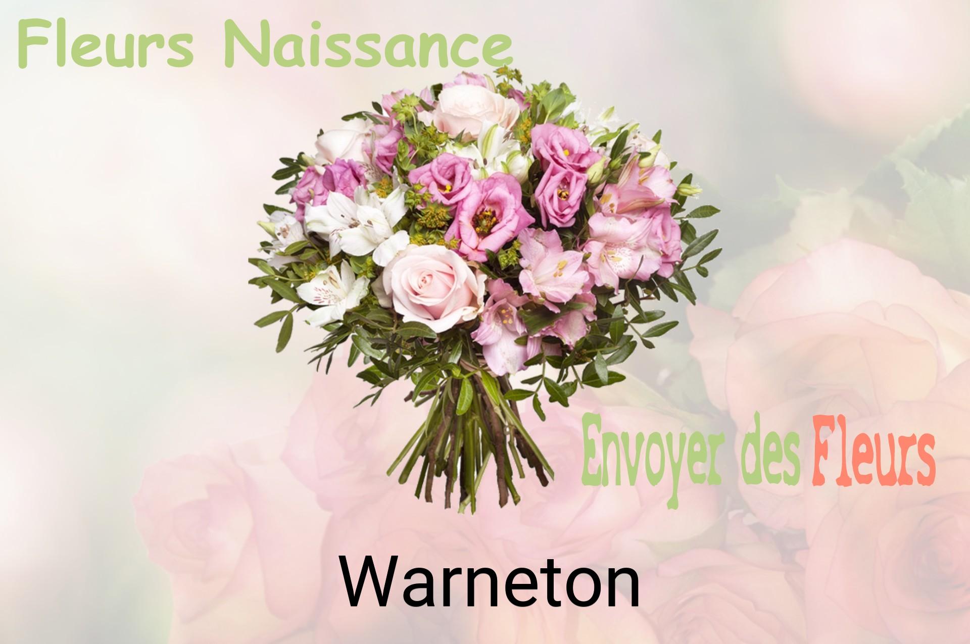 Bouquet de fleurs de naissance livré à Warneton
