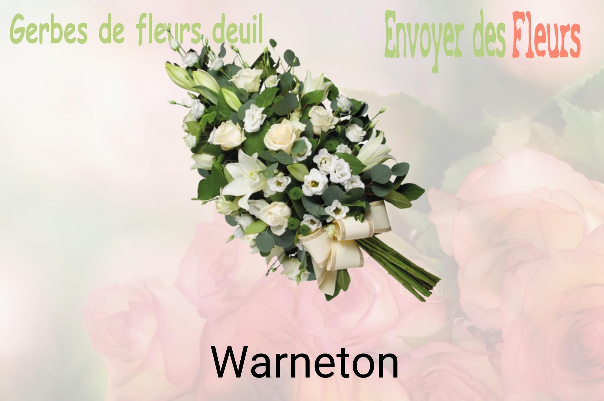 Gerbe de fleurs de deuil livrée à Warneton